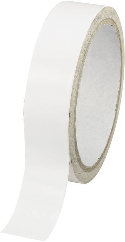 TOOLCRAFT DSTW-48 1564132 Doppelseitiges Klebeband Weiß (L x B) 30 m x 48 mm 1 St.