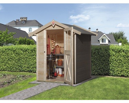 Gartenhaus weka mit Fussboden 191 x 152 cm natur