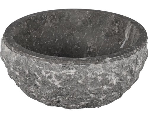 Differnz Aufsatzwaschbecken Asti 38 x 38 cm Marmor grau 36.102.45