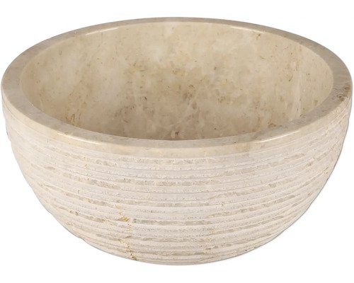 Differnz Aufsatzwaschbecken Alto 38 x 38 cm Marmor beige 36.102.42
