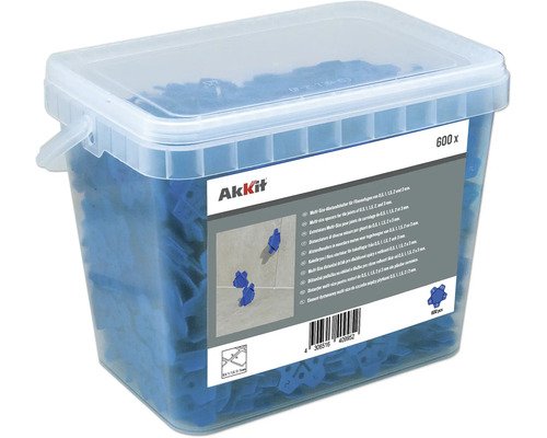 Akkit Nivelliersystem Abstandhalterset Multi Size blau Pack = 600 St