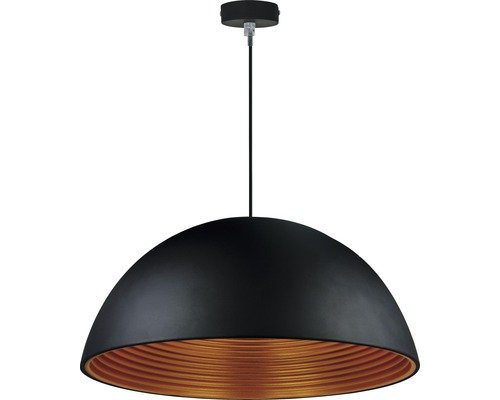 FLAIR Pendelleuchte 1-flammig Ø 40 cm schwarz/gold