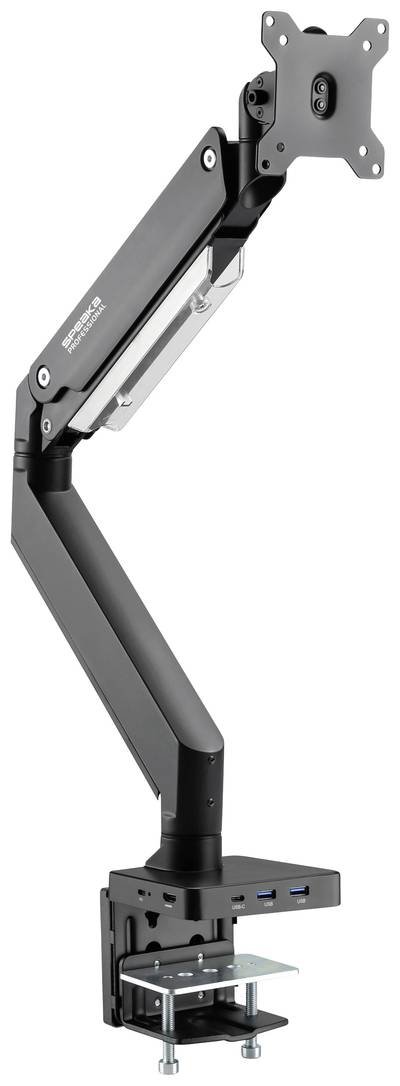 SpeaKa Professional Monitor-Tischhalterung SP-MM-810 1 Display(s) 43,2 cm (17") - 88,9 cm (35") Matt Schwarz Schwenkbar,