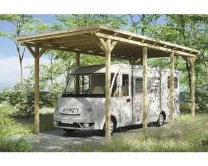 Einzelcarport SKAN HOLZ Emsland 404x846 cm natur
