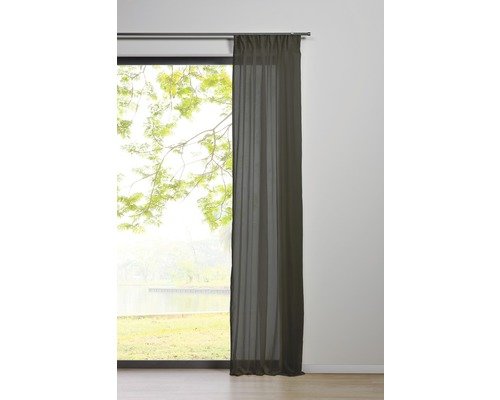 Vorhang mit Universalband pure grau 135x245 cm