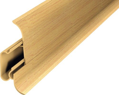 Prinz Sockelleiste mit Kabelführung buche 60x2500 mm 2 tlg