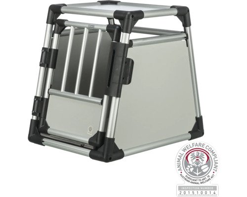Hund Transportbox TRIXIE 48 x 64 cm aluminium