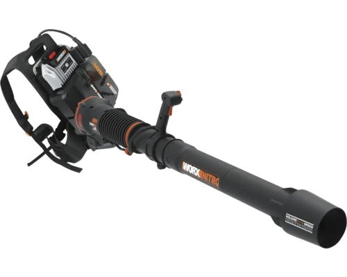 Akku-Rucksacklaubbläser WORX Nitro 350km/h WG572E, Brushless Motor Powertank inkl. 4 Akkus 20V