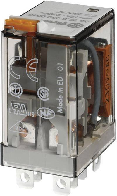 Finder 56.32.9.006.0040 Steckrelais 6 V/DC 12 A 2 Wechsler 1 St.