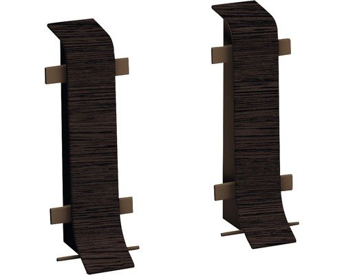 Prinz Verbinder für Klemm-Sockelleiste mit Kabelkanal Wenge 50 mm