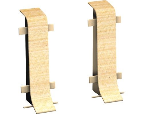 Prinz Verbinder für Klemm-Sockelleiste mit Kabelkanal Ahorn 50 mm