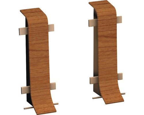 Prinz Verbinder für Klemm-Sockelleiste mit Kabelkanal Rotdorn 50 mm