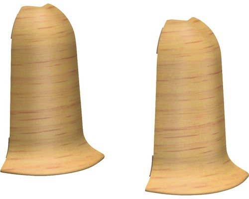 Prinz Aussenecken für Kabelkanal-Sockelleiste Buche 60 mm