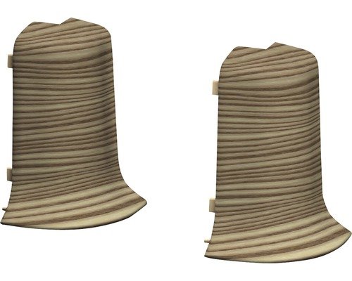 Prinz Aussenecken für Klemm-Sockelleiste mit Kabelkanal Kanadische Fichte 50 mm