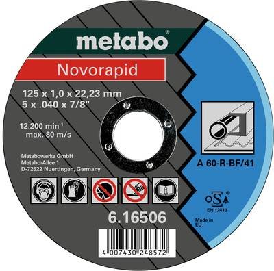 Metabo 616506000 Trennscheibe gerade 125 mm 25 St. Blech, Profile