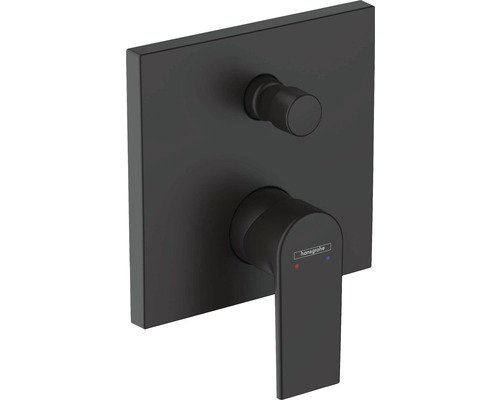 Badewannenarmatur Unterputz hansgrohe Vernis Shape schwarz matt 4059625363669