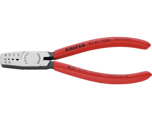 Aderendhülsenzange 0,25 bis 2,5 mm² poliert 145 mm