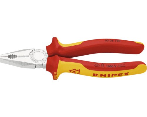 Knipex Kombizange verchromt 180 mm