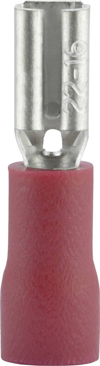 Vogt Verbindungstechnik 390005S Flachsteckhülse Steckbreite: 2.8 mm Steckdicke: 0.5 mm 180 ° Teilisoliert Rot 1 St.