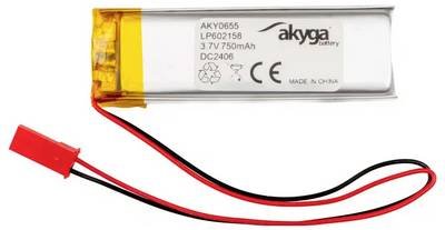 Akyga LP602158 Akkupack x Spezial-Akku LiPo 3.7 V 750 mAh