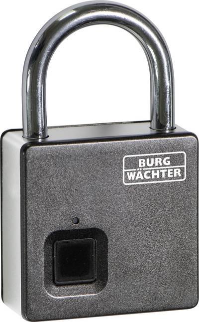 Burg Wächter Scan & Lock 610/53 SB Vorhängeschloss 53 mm Fingerabdruckschloss