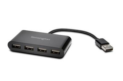Kensington K39120EU USB-Hub 4 Port USB-A USB 2.0 480 MBit/s Schwarz HUB USB 2.0 4-Port