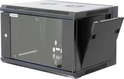 Intellinet 711715 19 Zoll Wandgehäuse (B x H x T) 570 x 370 x 450 mm 6 HE Schwarz (RAL 9005)