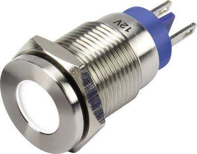 TRU COMPONENTS GQ16F-D/W/12V/N LED-Signalleuchte Weiß 12 V/DC