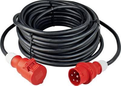 AS Schwabe 61360 Strom Verlängerungskabel 16 A Schwarz 5.00 m H07RN-F 5G 2,5 mm²