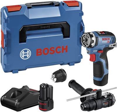 Bosch Professional GSR 12V-35 FC 06019H3009 Akku-Bohrschrauber 12 V Li-Ion bürstenlos, inkl. 2. Akku, inkl. Ladegerät, i
