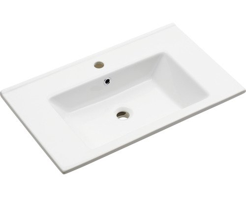 pelipal Möbel-Waschtisch Offenbach und Capri 75 cm Keramik weiss ohne Unterschrank
