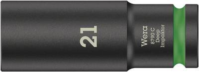 Wera 8790 C Impaktor Deep 05004837001 Innen-Sechskant Steckschlüsseleinsatz 21 mm 1/2" (12.5 mm)