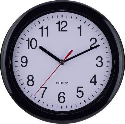 EUROTIME 22221 Quarz Wanduhr 25 cm Schwarz