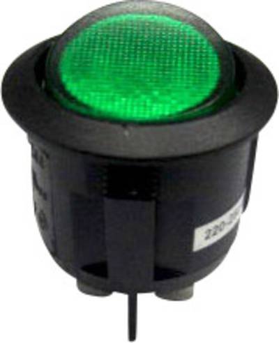 TRU COMPONENTS 1587658 Wippschalter TC-R13-244B-02 B/G 220 V/AC 250 V/AC 10 A 2 x Aus/Ein rastend 1 St.