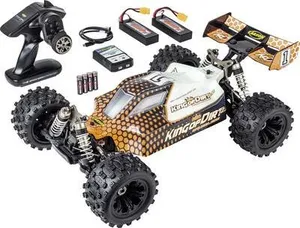 Carson Modellsport King of Dirt 2.0 Orange, Schwarz 1:8 RC Modellauto Elektro Buggy 100% RtR 2,4 GHz inkl. Akku, Ladeger