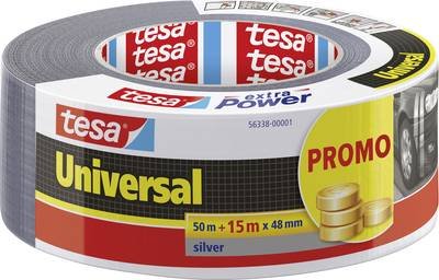 tesa UNIVERSAL 56338-00001-01 Gewebeklebeband Silber (L x B) 65 m x 48 mm 1 St.