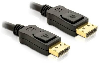Delock DisplayPort Anschlusskabel DisplayPort Stecker 5 m Schwarz 82425 4K UHD, verdrillt, vergoldete Steckkontakte, dre