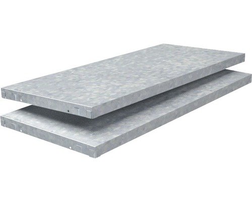 Schulte Regalboden verzinkt 80 x 3,5 x 35 cm 2er-Pack Stecksystem bis 85kg
