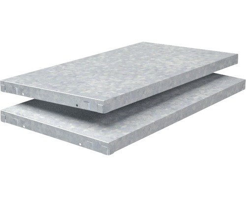 Schulte Regalboden verzinkt 60 x 3,5 x 35 cm 2er-Pack Stecksystem