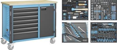 Hazet 179NW-7/230 Rollwerkbank (L x B x H) 600 x 1150 x 964 mm Schwarz, Blau