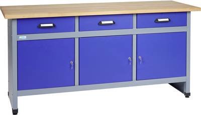 Küpper 12157 Werkbank (B x H x T) 1700 x 840 x 600 mm Blau, Silber