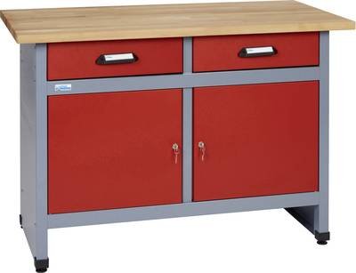 Küpper 12052 Werkbank (B x H x T) 1200 x 840 x 600 mm Rot, Silber