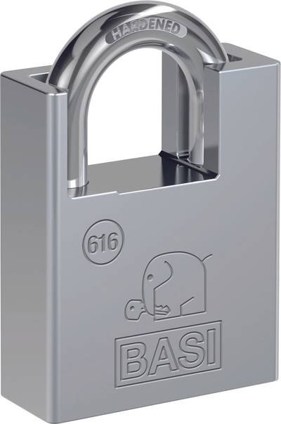 Basi 6160-5000 Vorhängeschloss 50 mm verschieden schließend Silber Schlüsselschloss