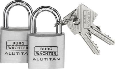 Burg Wächter 36161 Vorhängeschloss 40.00 mm gleichschließend Aluminium Schlüsselschloss