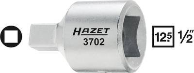 Hazet 3702-1 Innen-Vierkant (Robertson) Steckschlüsseleinsatz 10 mm 1/2" (12.5 mm)