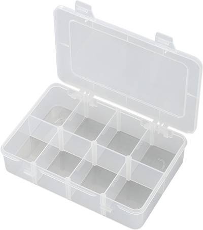 TRU COMPONENTS EKB-210 Sortimentskasten (L x B x H) 185 x 133 x 42 mm Anzahl Fächer: 8 variable Unterteilung Inhalt 1 St