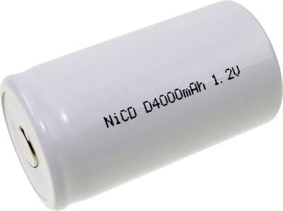 Mexcel D-D4000H Spezial-Akku Mono (D) hochtemperaturfähig, Flat-Top NiCd 1.2 V 4000 mAh 1 St.