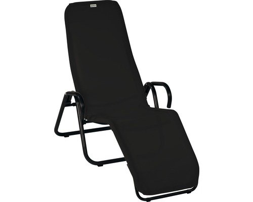 Gartenstuhl Acamp 75 x 137 x 107 cm schwarz