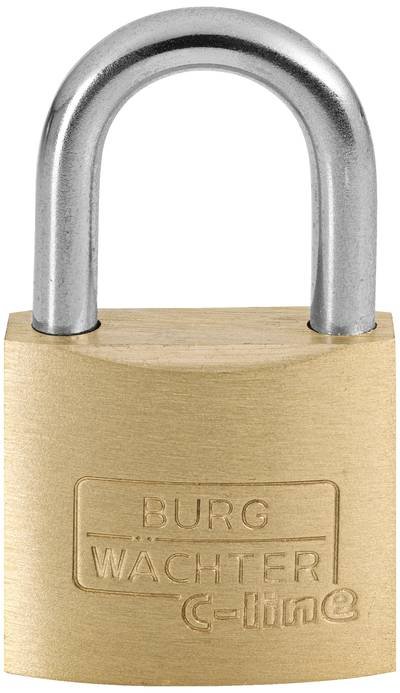 Burg Wächter 3041 Vorhängeschloss 25.00 mm verschieden schließend Messing Schlüsselschloss