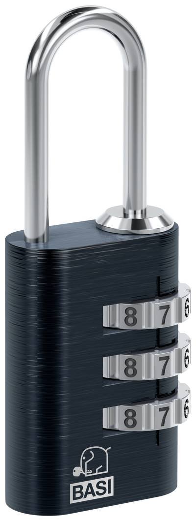 Basi 6170-4000-1100 Kofferschloss 21 mm Schwarz Zahlenschloss